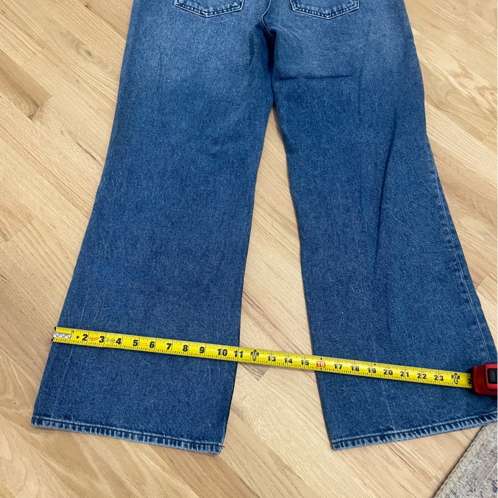 H&M Wide Leg High Waisted Jeans - Denim blue Size 32 - Picture 8 of 9